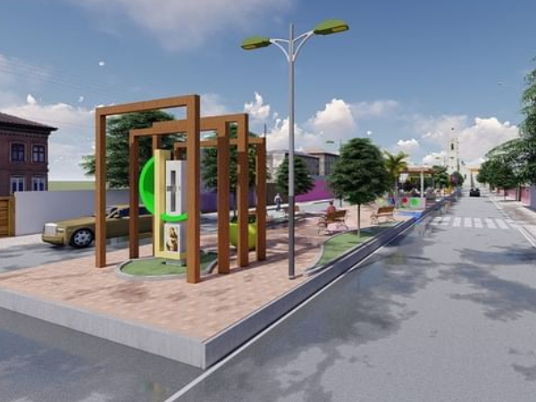 Projeto da Praça Central "Corsina Arruda" de Bonito de Santa Fé - PB